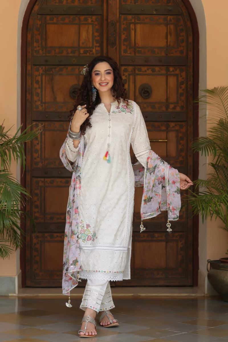 Mf Ready Made collection Vol 3 Cotton With Embroidery Work stylish Designer Party Wear Long Kurti