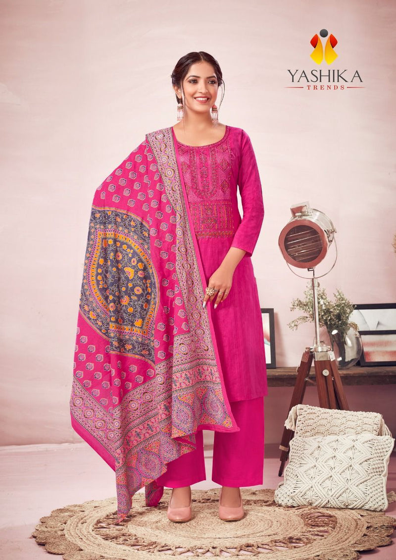 Yashika Trends Rewaa Pure Cotton With Heavy Embroidery Work Stylish Designer Casual Wear Salwar Kameez