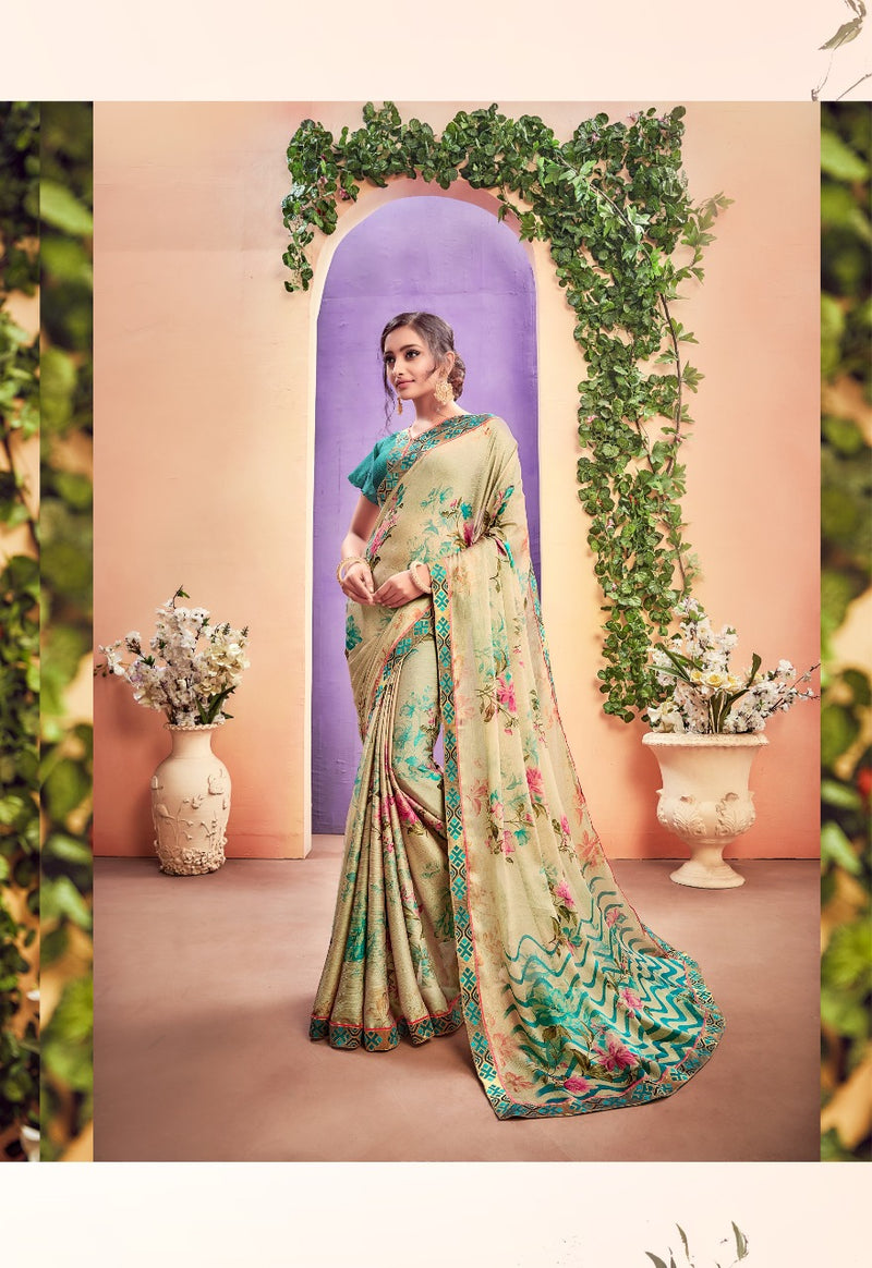 Shangrila Prints Ridhima Vol.3 Printed Partywear Saree Collection In Georgette