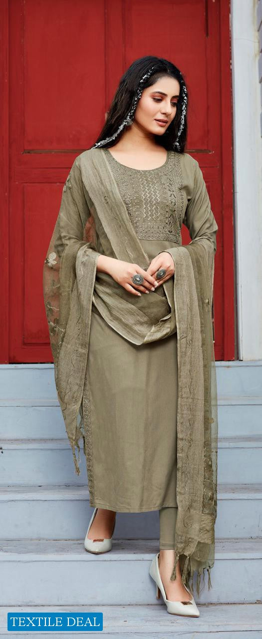 Rijiya Trends Rim Jhim Rayon Fancy Stylish Party Wear Kurtis