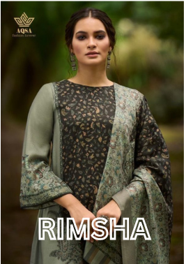 Aqsa Rimsha Pashmina With Printed Work Stylish Designer Casual Wear Salwar Kameez