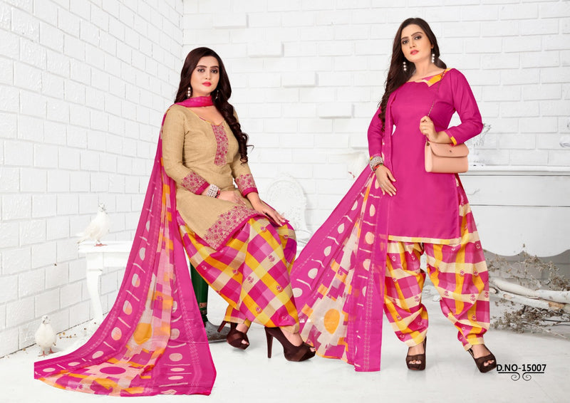 Rina Tina Vol 15  Pure Patiyala Style Cotton Dress Materials Salwar Suits