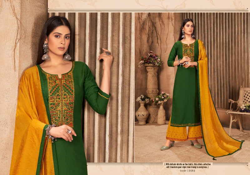 Panch Ratna Ritika Vol 4 Parampara Silk Embroidered Festive Wear Salwar Suits