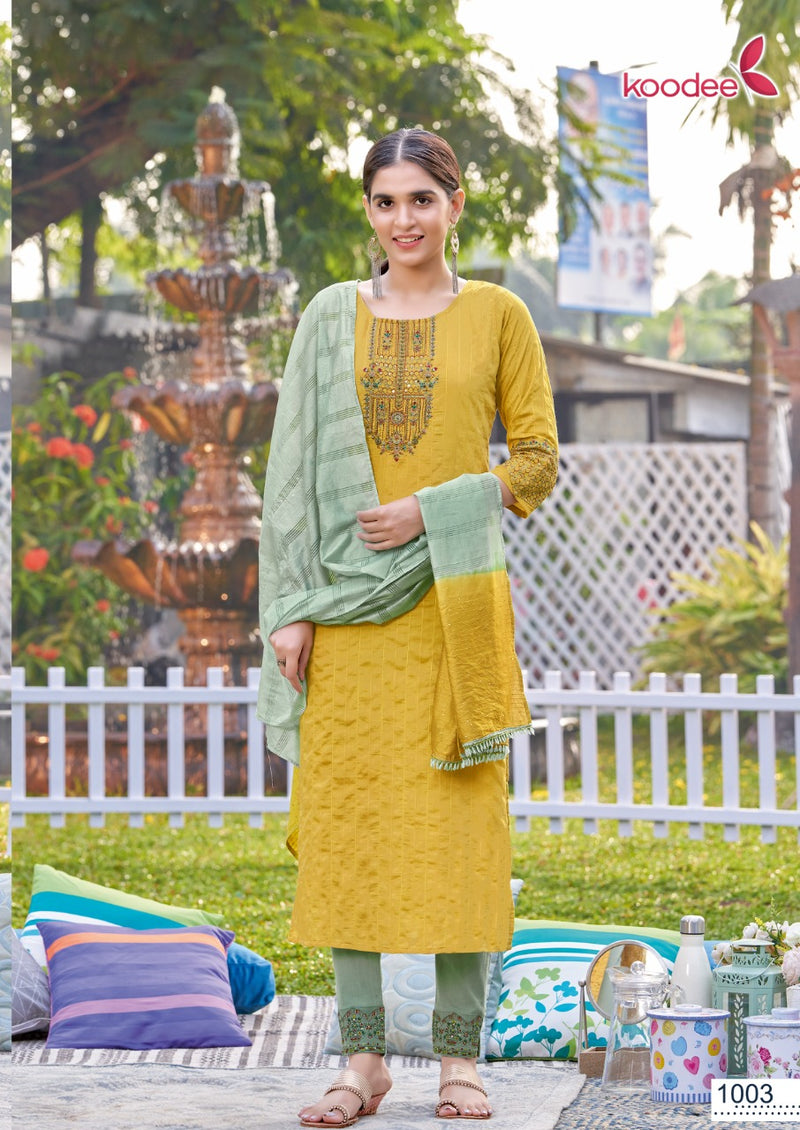 Koodee Fashion Riya Vol 3 Viscose Embroidered Designer Party Wear Salwar Kameez