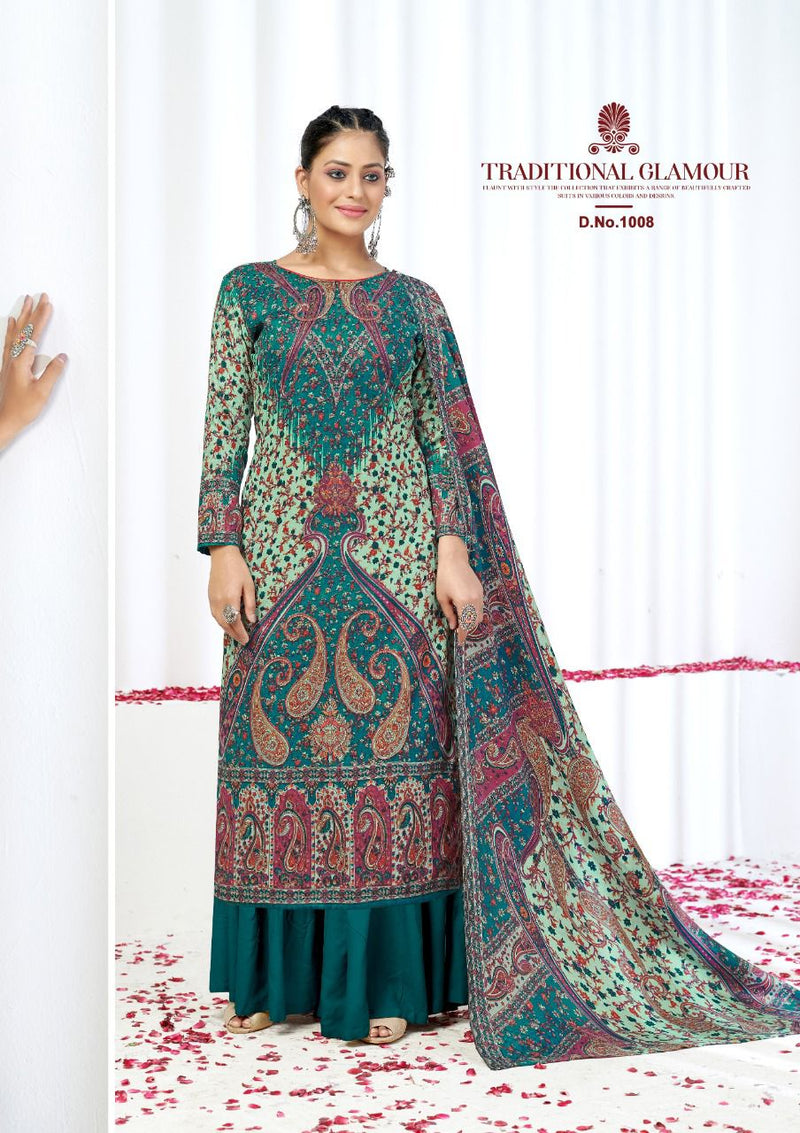 Roli Moli Elite Pashmina Jacquard Exclusive Disigner Print Salwar Suit