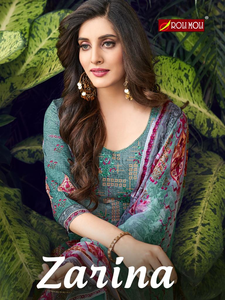 Roli Moli Creation Zarina Digital Style Print With Exclusive Embroidery Work Salwar Suits