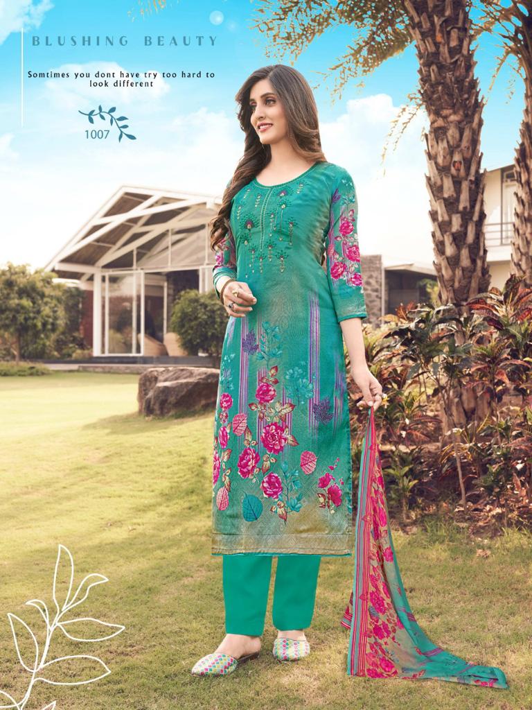 Roli Moli Creation Zarina Digital Style Print With Exclusive Embroidery Work Salwar Suits