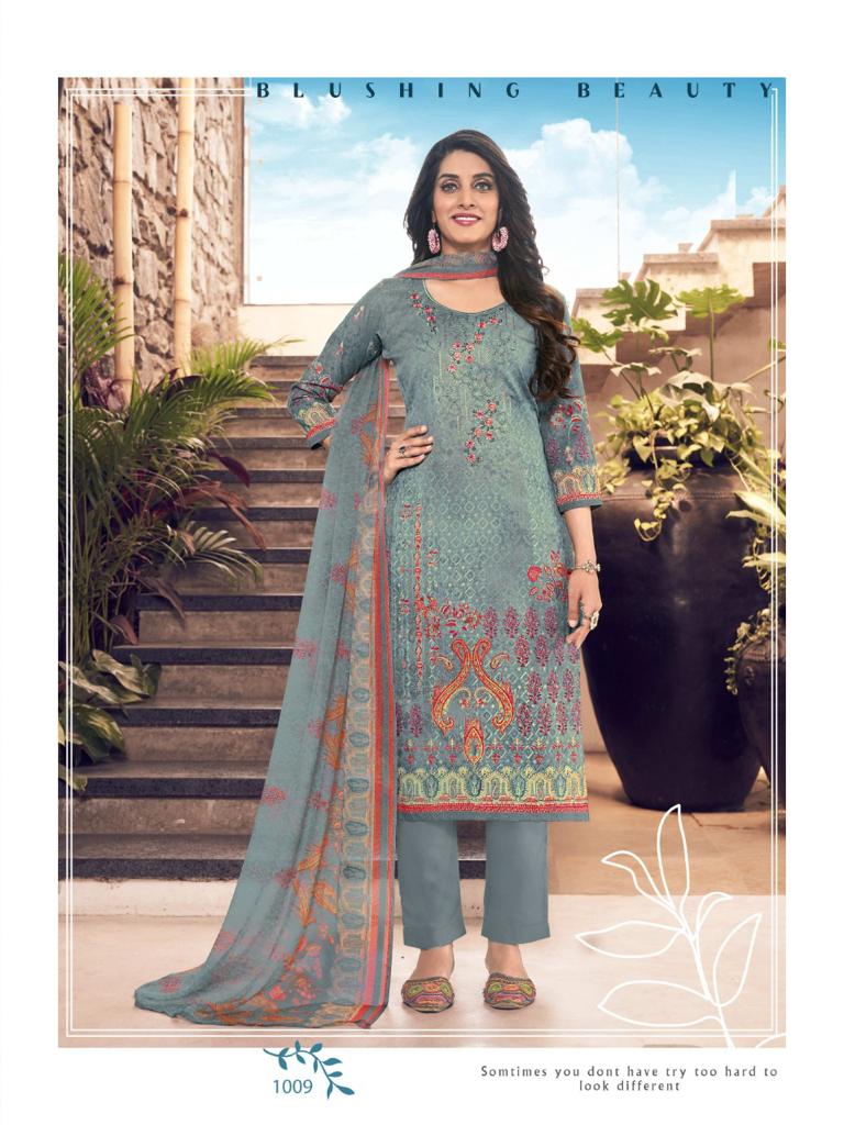 Roli Moli Creation Zarina Digital Style Print With Exclusive Embroidery Work Salwar Suits