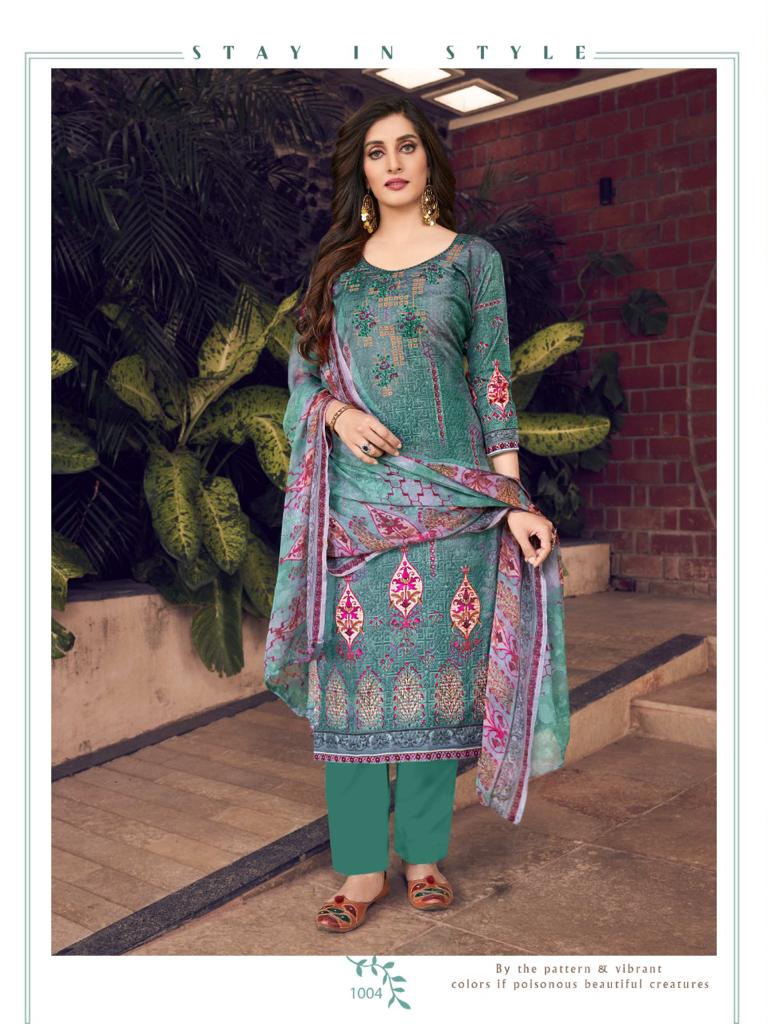 Roli Moli Creation Zarina Digital Style Print With Exclusive Embroidery Work Salwar Suits