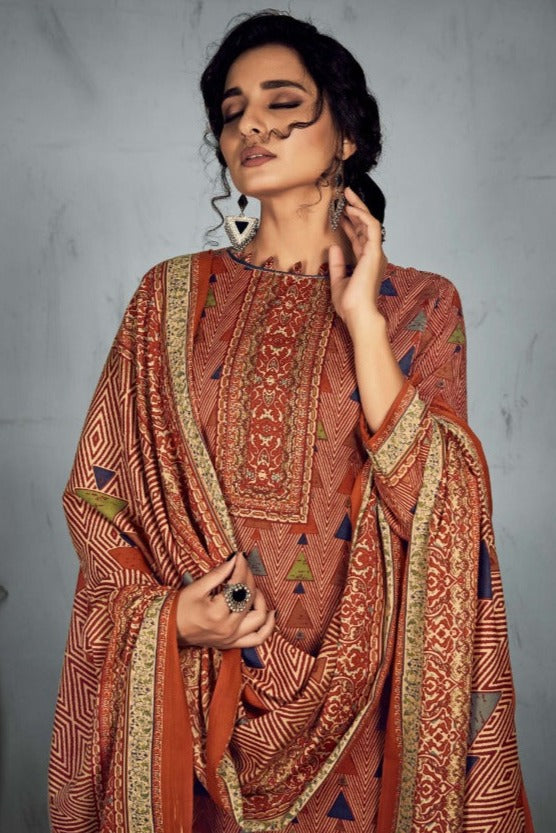 Romani Niharika Soft Cotton Printed Party Wear Salwar Kameez