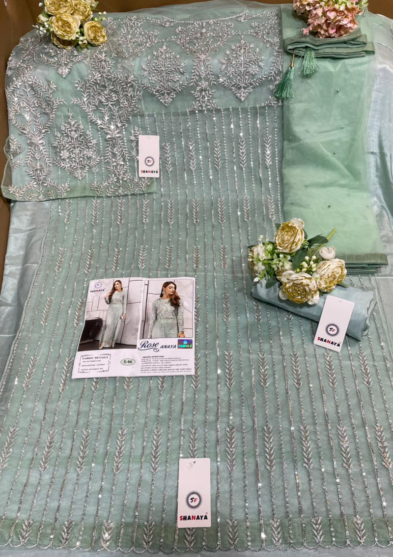 Shanaya Fashion Rose Anaya S 46 Butterfly Net Designer Wedding Wear Salwar Suits