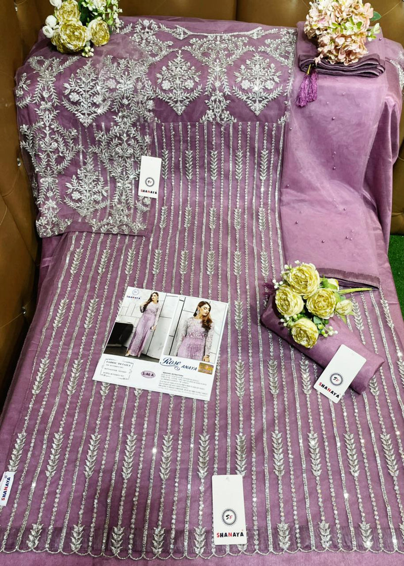 Shanaya Fashion Rose Anaya S 46 Butterfly Net Designer Wedding Wear Salwar Suits