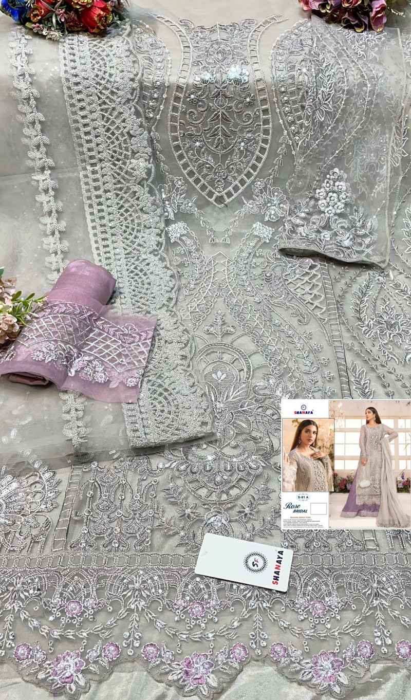 Shanaya Fashion Rose Bridal S 91 Butterfly Net With Embroidery Work Stylish Designer Pakistani Salwar Kameez