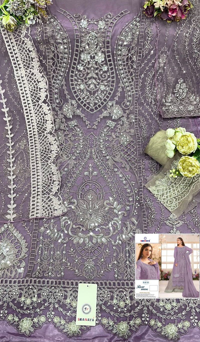 Shanaya Fashion Rose Bridal S 91 Butterfly Net With Embroidery Work Stylish Designer Pakistani Salwar Kameez