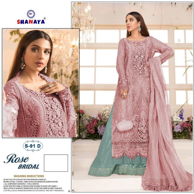 Shanaya Fashion Rose Bridal S 91 Butterfly Net With Embroidery Work Stylish Designer Pakistani Salwar Kameez