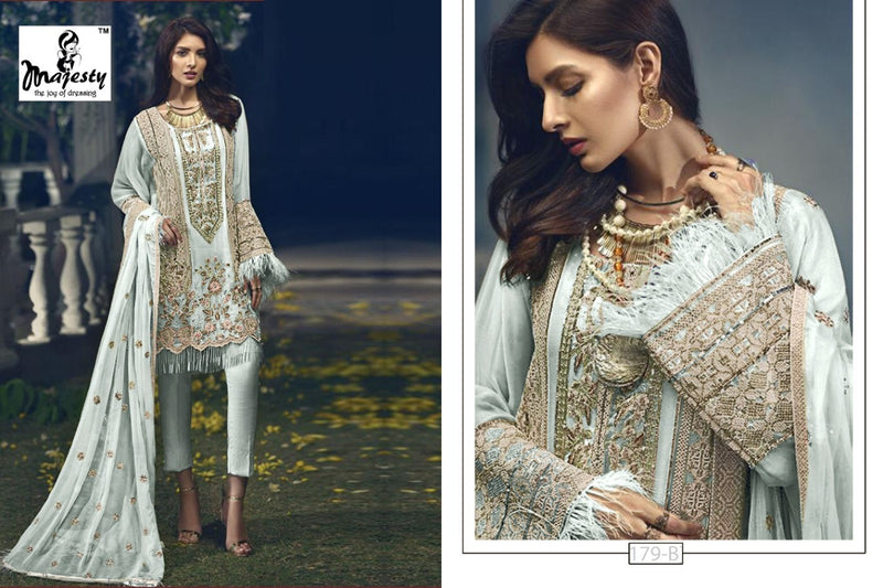 Majesty Rose Edition Vol 2 Fox Georgette Designer Pakistani Style Salwar Kameez