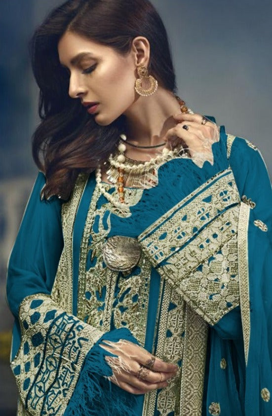 Majesty Rose Edition Vol 2 Fox Georgette Designer Pakistani Style Salwar Kameez