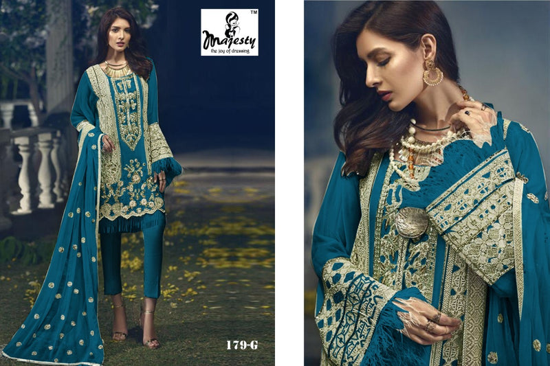 Majesty Rose Edition Vol 2 Fox Georgette Designer Pakistani Style Salwar Kameez