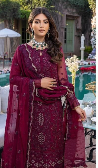 Fepic Rosemeen 5207 Georgette Embroidered Pakistani Style Designer Party Wear Salwar Suits