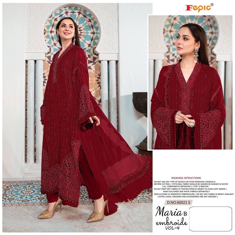 Fepic Rosemeen 60021 Georgette Elegant Pakistani Style Wedding Wear Salwar Suits