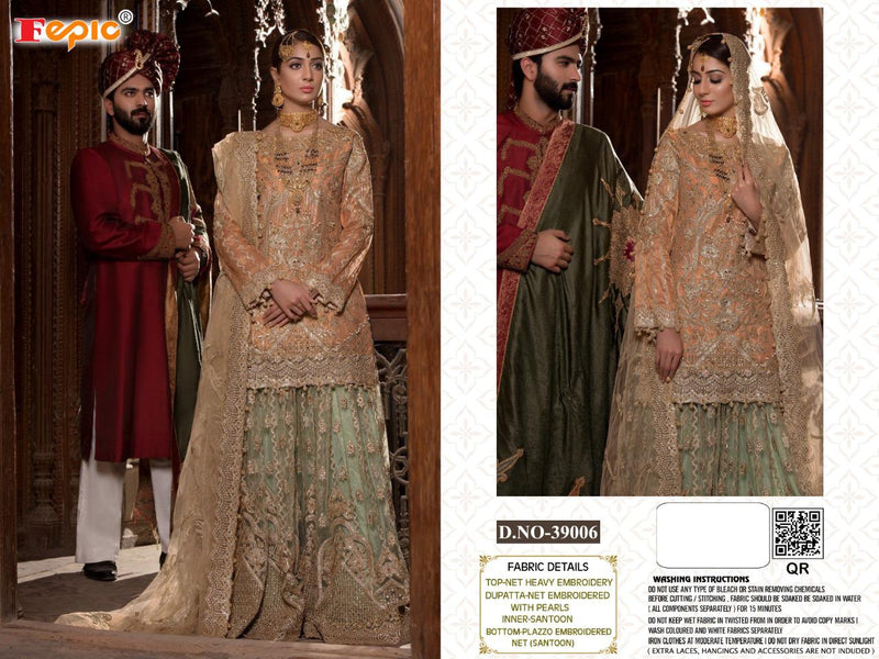 Fepic Rosemeen Bride 39006 Net With Beautiful Work Stylish Designer Wedding Wear Lehenga