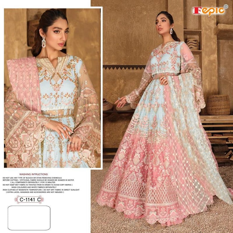 Fepic Rosemeen C 1141 Shaded Butterfly Net Wedding Wear Designer Salwar Kameez