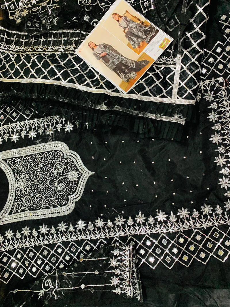Fepic Rosemeen C 1172 E Organza Designer Pakistani Style Heavy Embroidered Party Wear Salwar Kameez