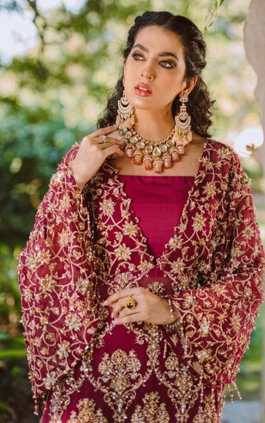 Fepic Rosemeen C 1193 Butterfly Net Heavy Embroidered Pakistani Style Wedding Wear Salwar Kameez