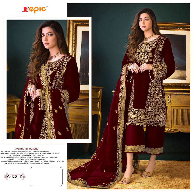 Fepic Rosemeen C 1221 Georgette With Heavy Embroidery Work Stylish Designer Wedding Look Salwar Kameez