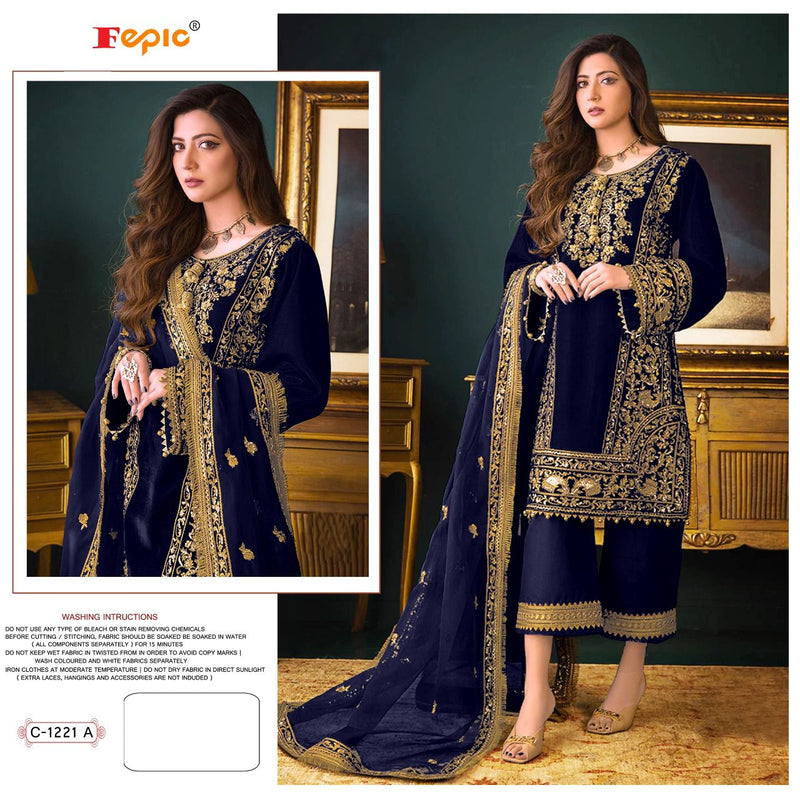 Fepic Rosemeen C 1221 Georgette With Heavy Embroidery Work Stylish Designer Wedding Look Salwar Kameez