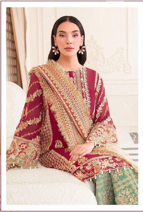 Fepic Rosemeen C 1233 Georgette With Heavy Embroidery Work Stylish Designer Beautiful Wedding Look Fancy Salwar Kameez