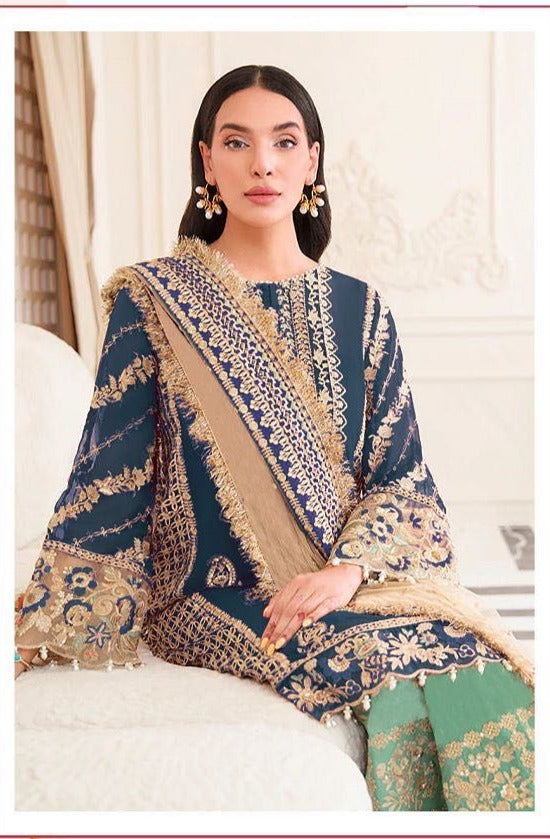 Fepic Rosemeen C 1233 B Georgette With Heavy Embroidery Work Stylish Designer Beautiful Wedding Look Fancy Salwar Kameez