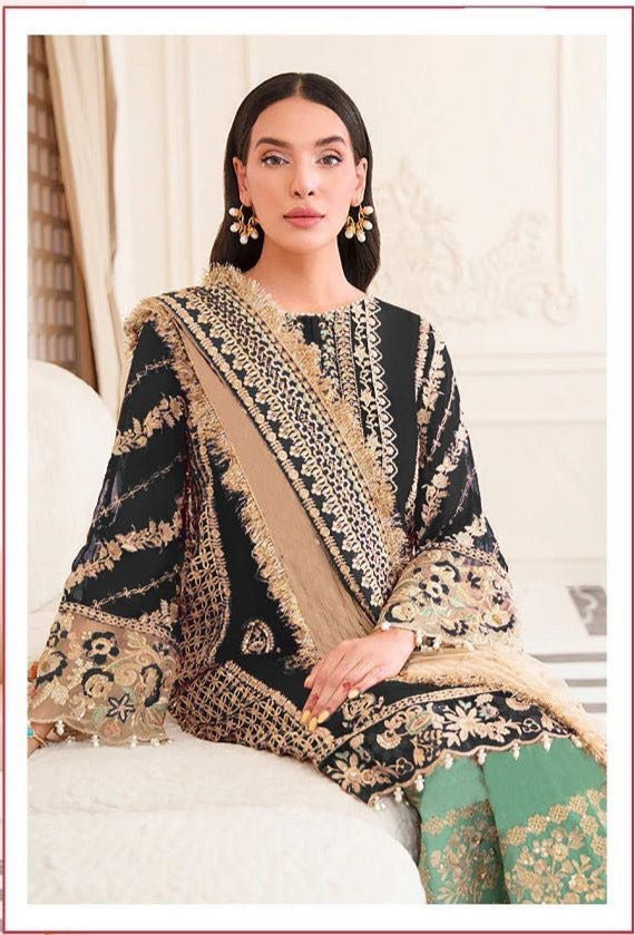 Fepic Rosemeen C 1233 C Georgette With Heavy Embroidery Work Stylish Designer Beautiful Wedding Look Fancy Salwar Kameez