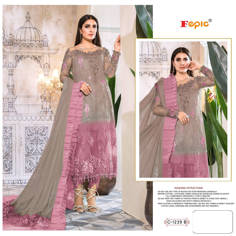 Fepic Rosemeen C 1239 B Net With Beautiful Work Stylish Designer Party Look Salwar Kameen