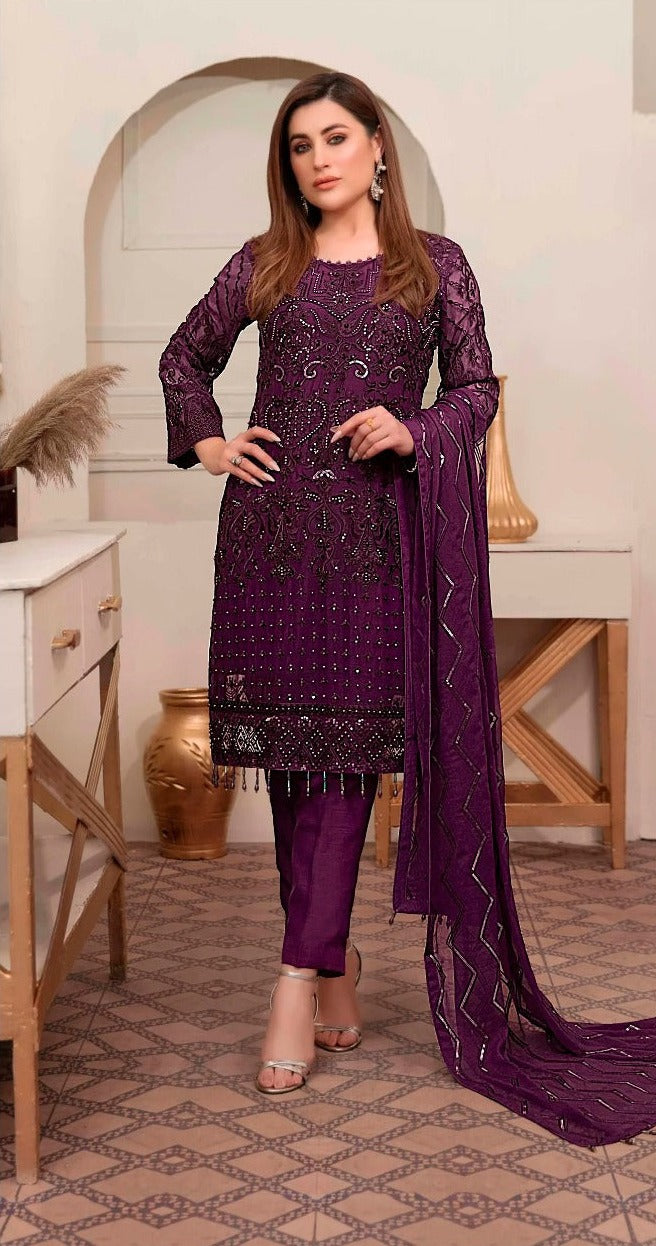 Fepic Rosemeen C 1280 Georgette With Beautiful Work Stylish Designer Party Wear Salwar Kameez