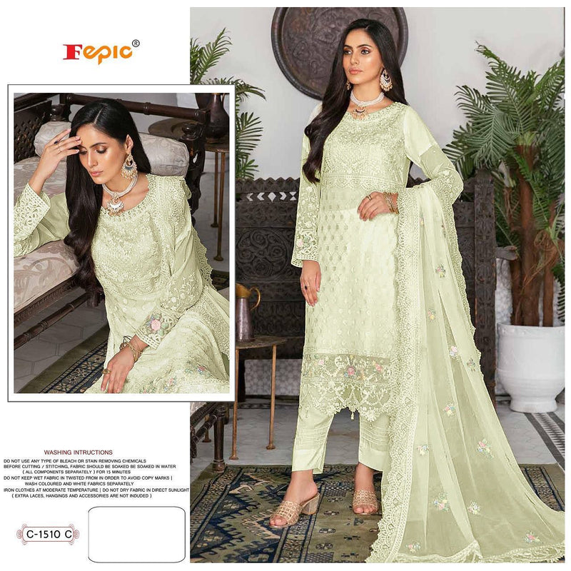 Fepic Rosemeen C 1510 C Georgette With Fancy Embroidery Work Stylish Designer Pakistani Salwar Kameez