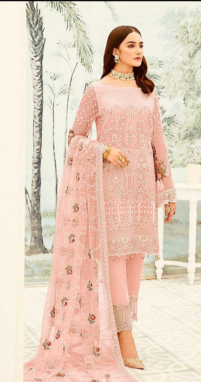 Fepic Rosemeen D 5189 Fox Georgette Embroidered Pakistani Style Party Wear Salwar Suits
