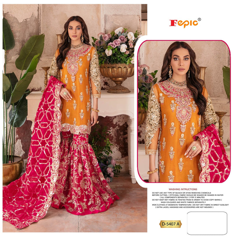 Fepic Rosemeen 5407 Georgette With Heavy Embroidery Work Stylish Designer Wedding Wear Salwar Kameez