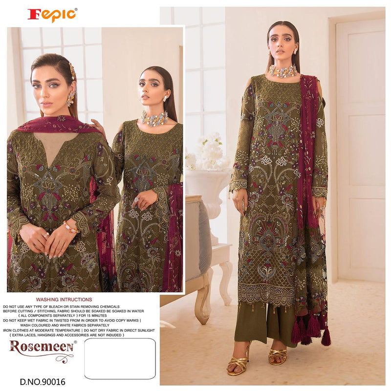 Fepic Rosemeen Dno 90016 Georgette Stylish Designer Wedding Wear Salwar Suit