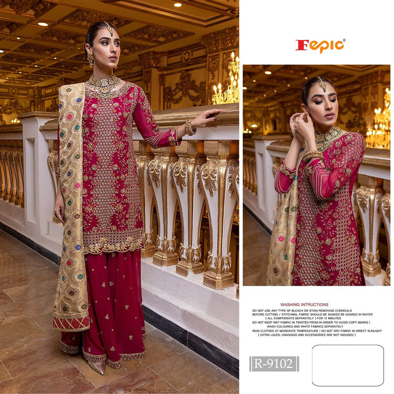 Fepic Rosemeen R 9102 Fox Georgette Designer Pakistani Style wedding Wear Salwar Suits