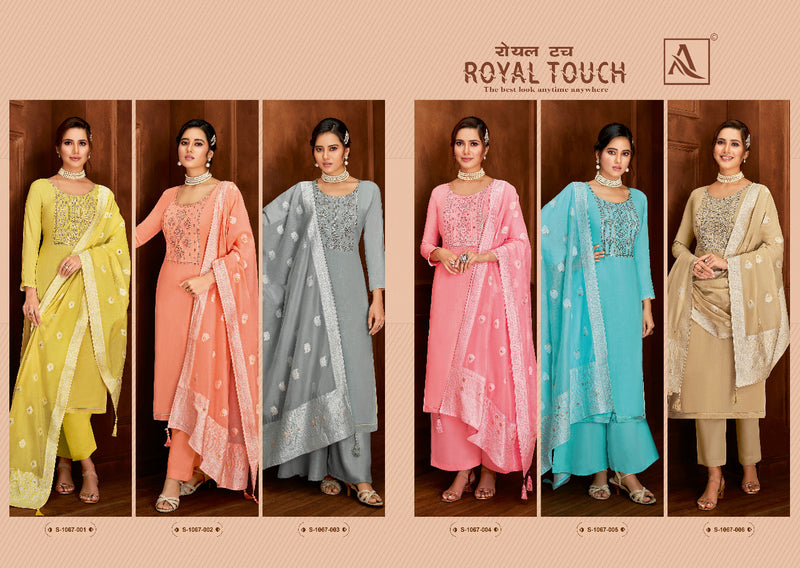 Alok Suit Royal Touch Viscose With Heavy Embroidery Work Stylish Designer Attractive Look Salwar Suit