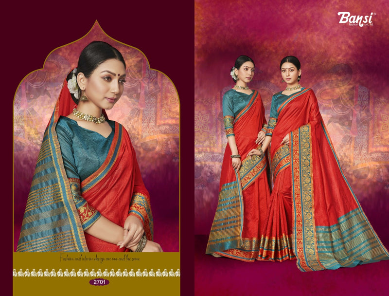 Bansi Royal Touch Vol.16 Fancy Sarees In Top Dyed