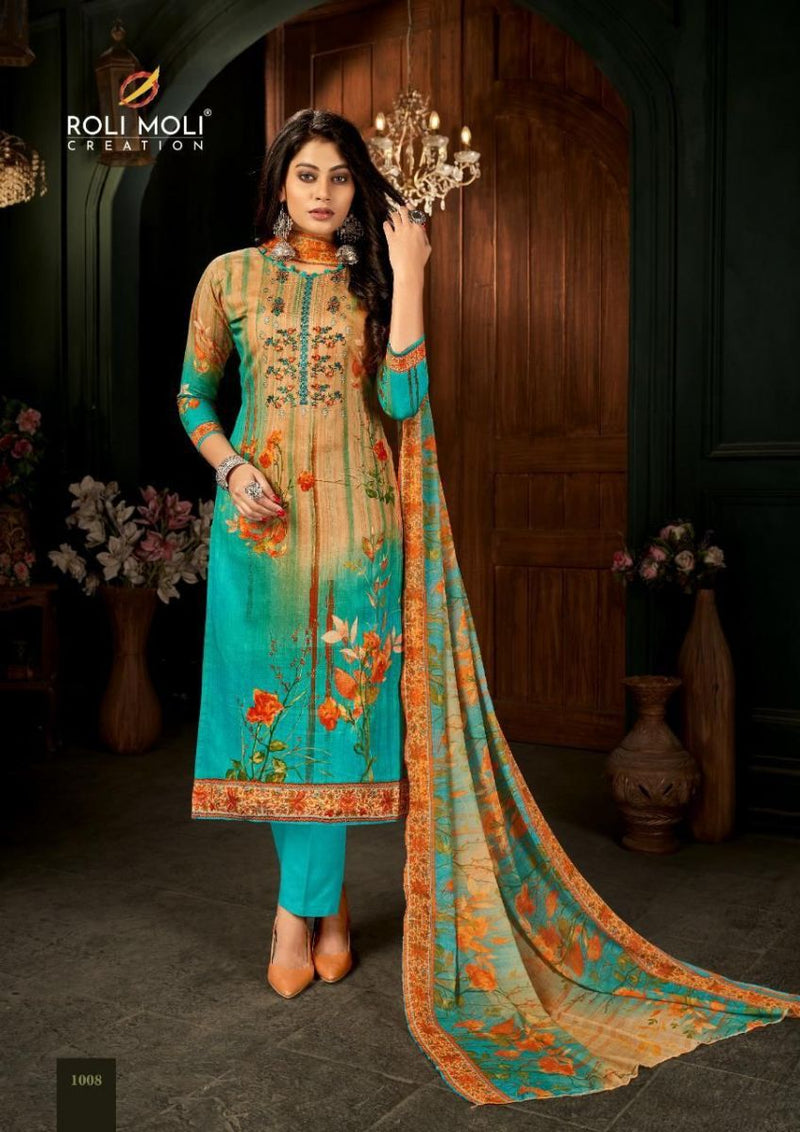 Roli Moli Creation Roza Cambric Cotton Digital Printed Festive Wear Salwar Suits