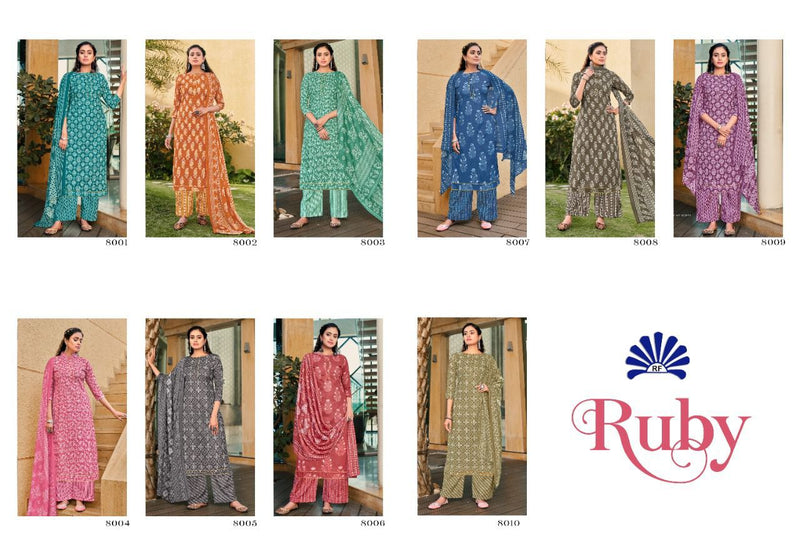 Radha Fab Ruby Cotton Stylish Designer Wear Salwar Kameez
