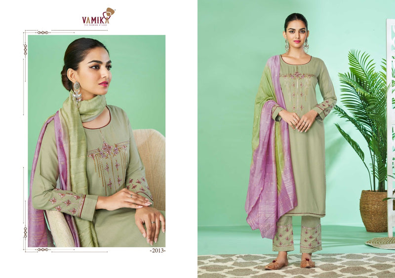 Vamika Ruhana Vol 2 Rayon Designer Festive Wear Kurtis With Bottom & Dupatta