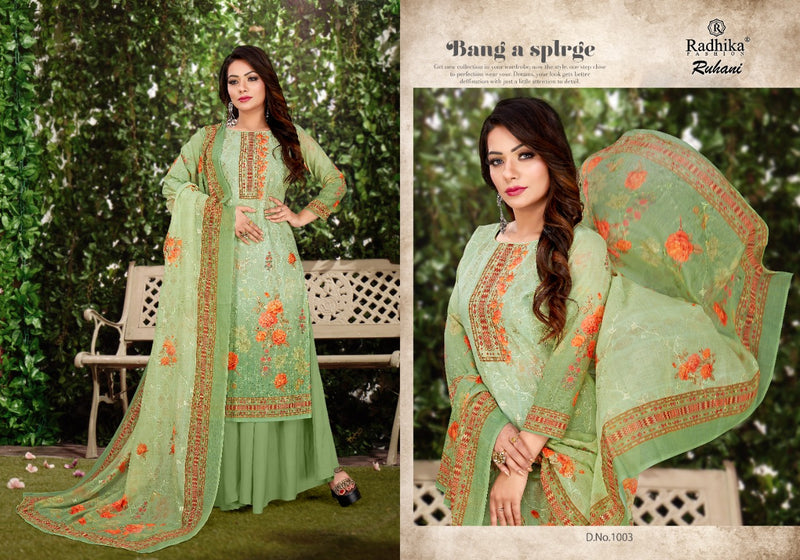 Radhika Fashion Azara Ruhani Cotton Digital Printed Festive Wear Salwar Suits