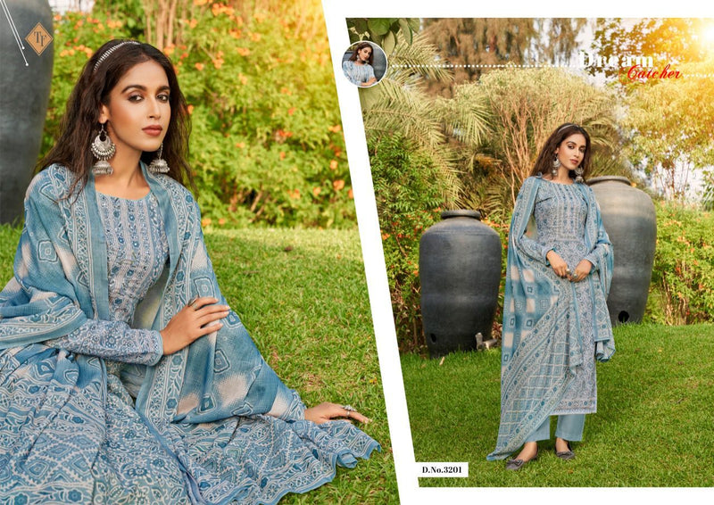Tanishk Fabs Dno 3201 To 3206 Pure Cotton with Embroidery Work Stylish Designer Party Wear Salwar Suit