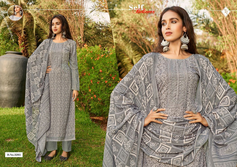 Tanishk Fabs Dno 3201 To 3206 Pure Cotton with Embroidery Work Stylish Designer Party Wear Salwar Suit