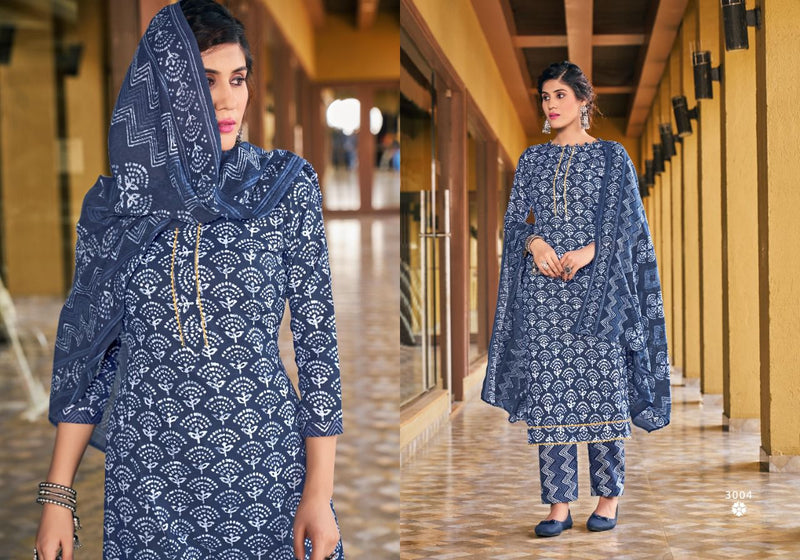 Radha Fab Rumy Vol 3 Cotton Casual Wear Salwar Suits With Fancy Prints