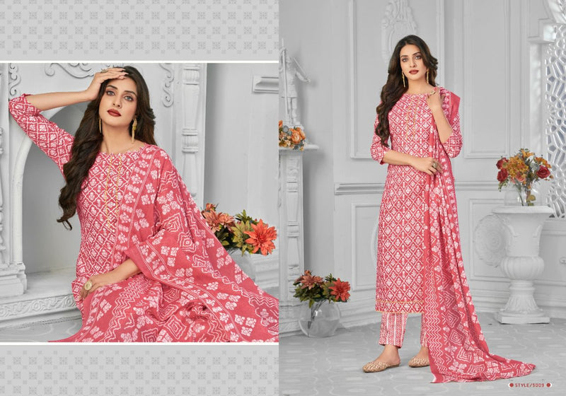 Radha Fabs Dno 01 To 010 Pure cotton With Printed Work Stylish Designer Party wear salwar Suit